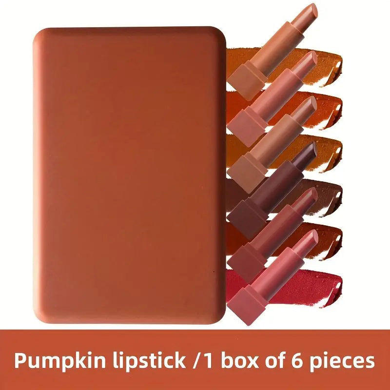 6-Pcs Matte Misty Lipstick Set – Soft Blur Finish, Long-Lasting & Non-Drying