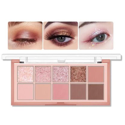 🎨10 Colors Eyeshadow Palette