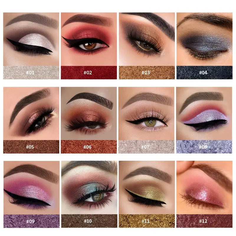 ✨High Pearl Monochrome Eyeshadow – Shimmer Finish, High-Pigment & Long-Lasting Glow